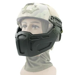 Maschera tattica per casco veloce caccia softair Paintball maschera protettiva per mezza faccia per accessori per casco veloce