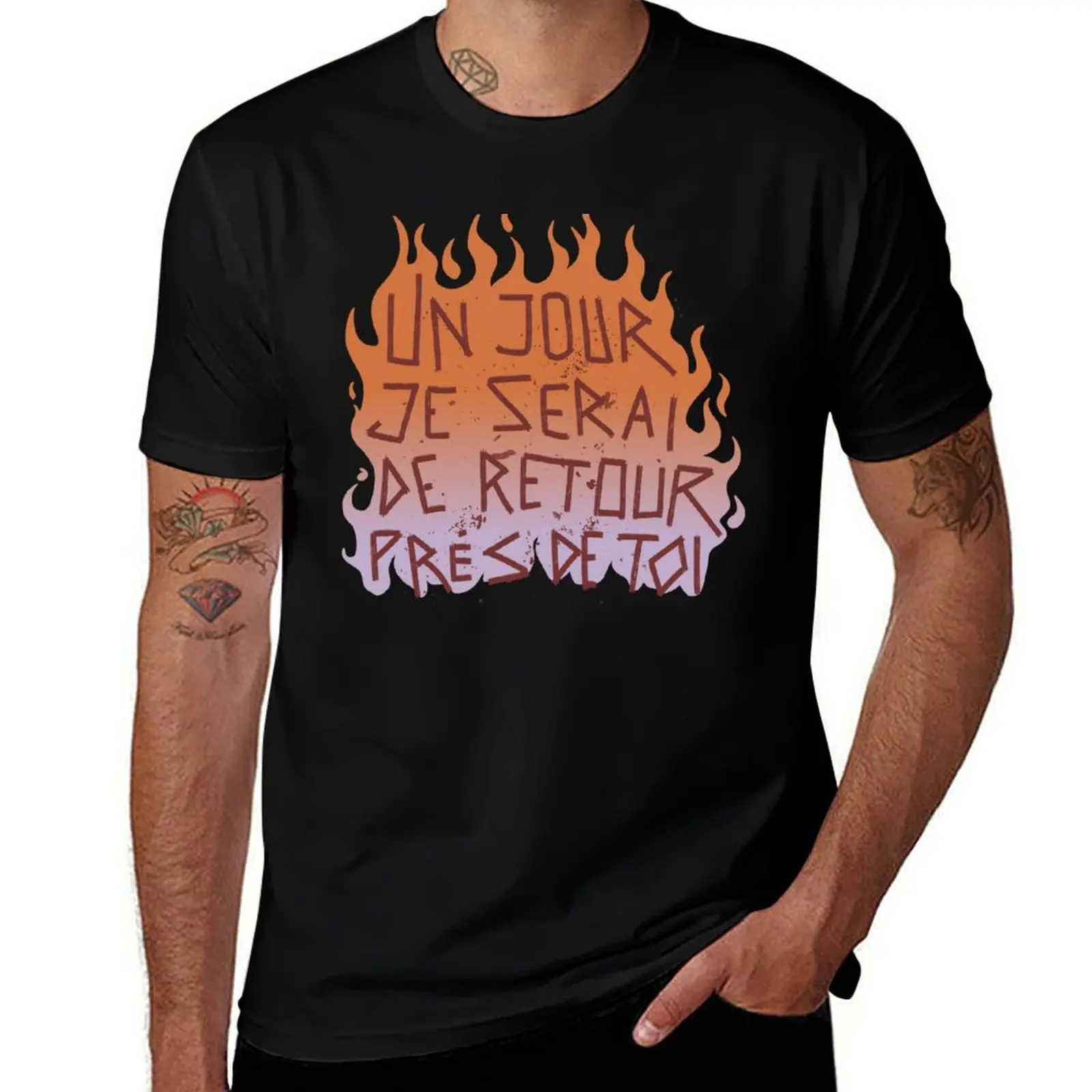

Disco Elysium Un jour je serai... inscription T-Shirt funny gifts Man t-shirt cute tops korean fashion Short sleeve tee men