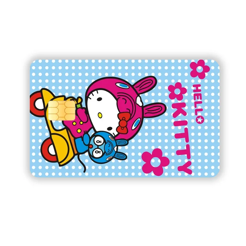 Debit Bank Charge Card Folia ochronna Cartoon Credit Card Skin Naklejki Wodoodporna naklejka Dekoracja Sanrio