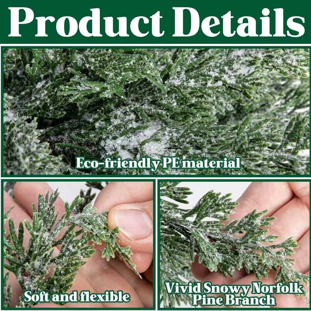 

Artificial Plants Tarzon Leaves Christmas Tree Home Room Table Wreath Decoration Outdoor Yard Garden Wedding Flower Diy Gift Box