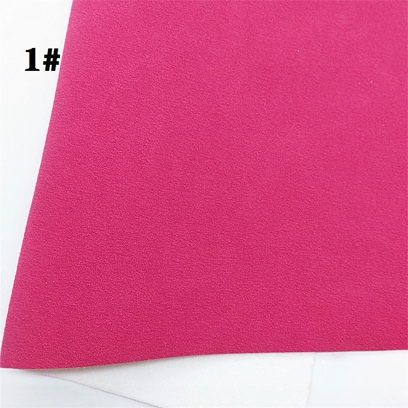 Two Tones Suede Synthetic Faux Leather with Felt Backing Vinyl Fabric For Bows Earrings DIY 21X29CM FZ286