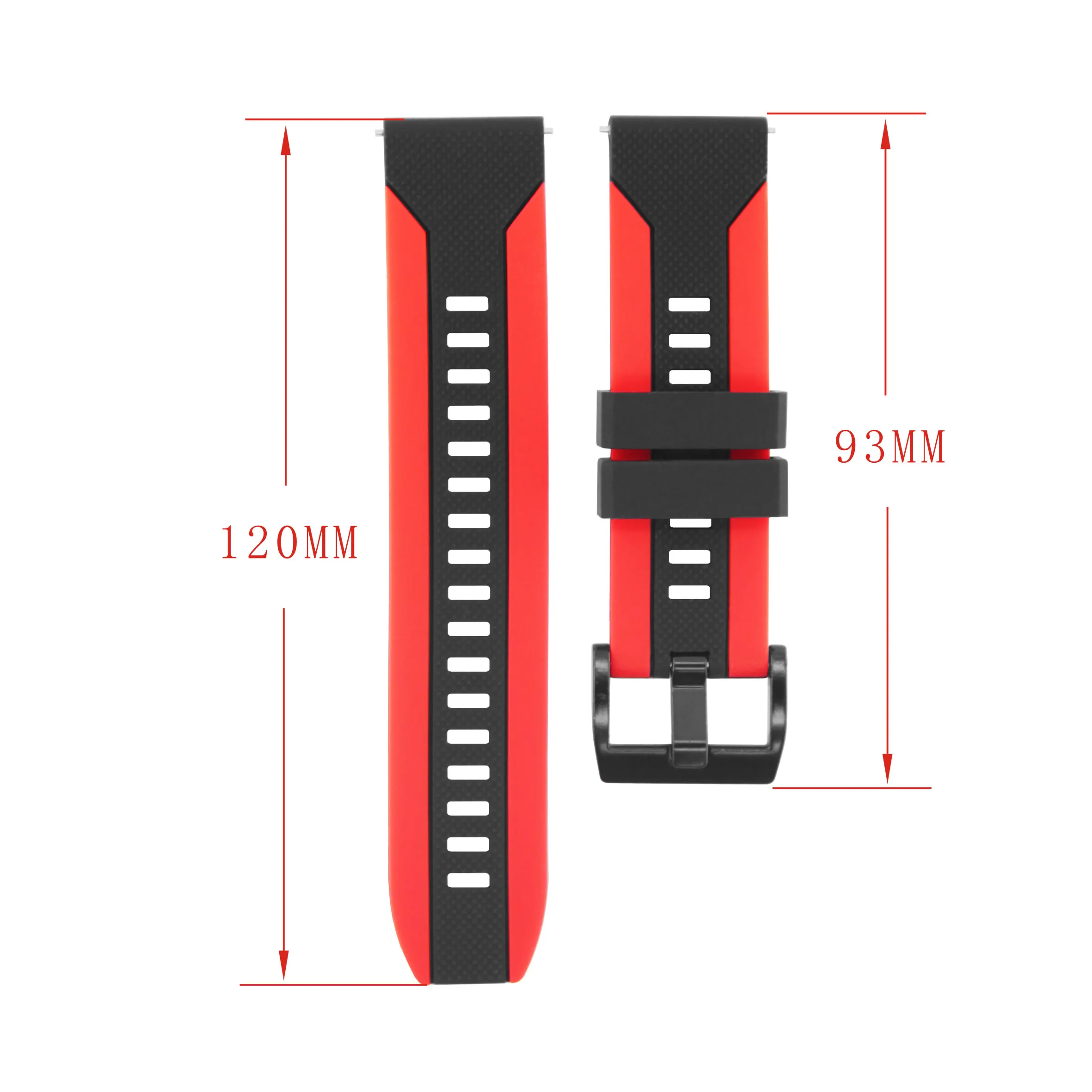 حزام ساعة سيليكون قابل للتنفس 20 مللي متر 22 مللي متر لساعة سامسونج جالاكسي 6 5 برو/4/كلاسيك/جير S3 فرونتير/سوار رياضي نشط #6