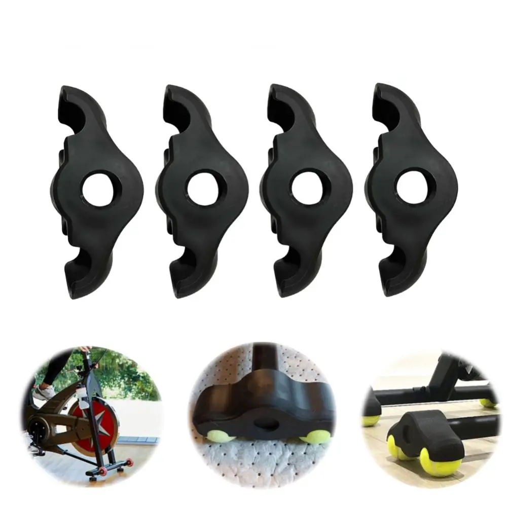 

2 PCS Plastic Cycling Training Foot Pads Anti-slip Rocker Plate Feet Tennis Ball Foot Pads Smart Bike Trainer Black