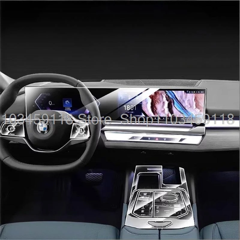 

Прозрачная защитная пленка из ТПУ для центральной консоли BMW 5 серии i5 G60 2024-2025: аксессуары для интерьера автомобиля, защита от царапин
