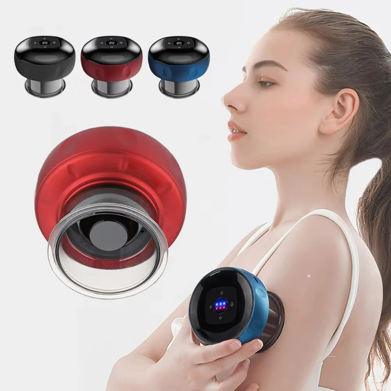 

Body Scraping Massage Vacuum Cupping Heating Suction Cup Device Back Neck Arm Massger 6/12 Level Cupping Balls