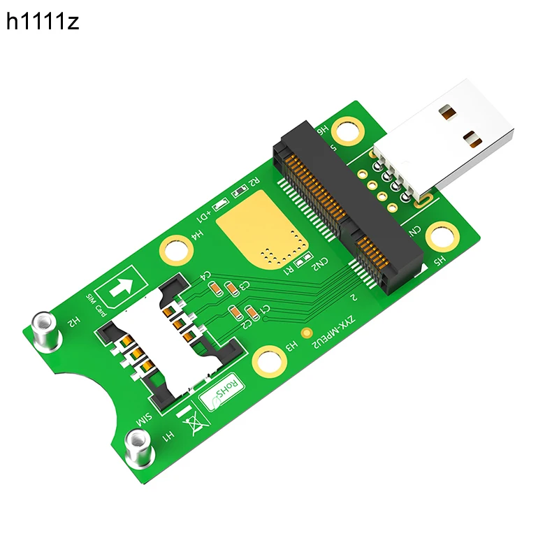 Mini PCIE 3G/4G Module to USB 3.0 Network Adapter Card Riser with SIM Slot Power LED Supports WWAN LTE GPS Mini PCI Express Card