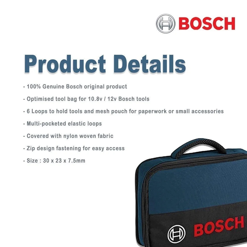 Компактный чехол для переноски Bosch Soft Teal, сумка для инструментов, холщовая сумка для GSR120 GSB120 GSB12V-30 GSR12V-30