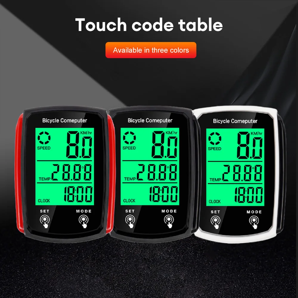 

Wired Meter Bicycle Computer Speedometer Waterproof Bike Kilometer Counter Temperature Display Cycling Accessories