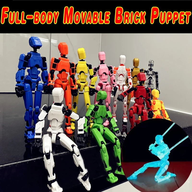 

3D Multi-Jointed Movable Shapeshift Robot Creative Printed Mannequin Dummy Action Model Doll Toys Kid Decora for Girl Boys Gifts