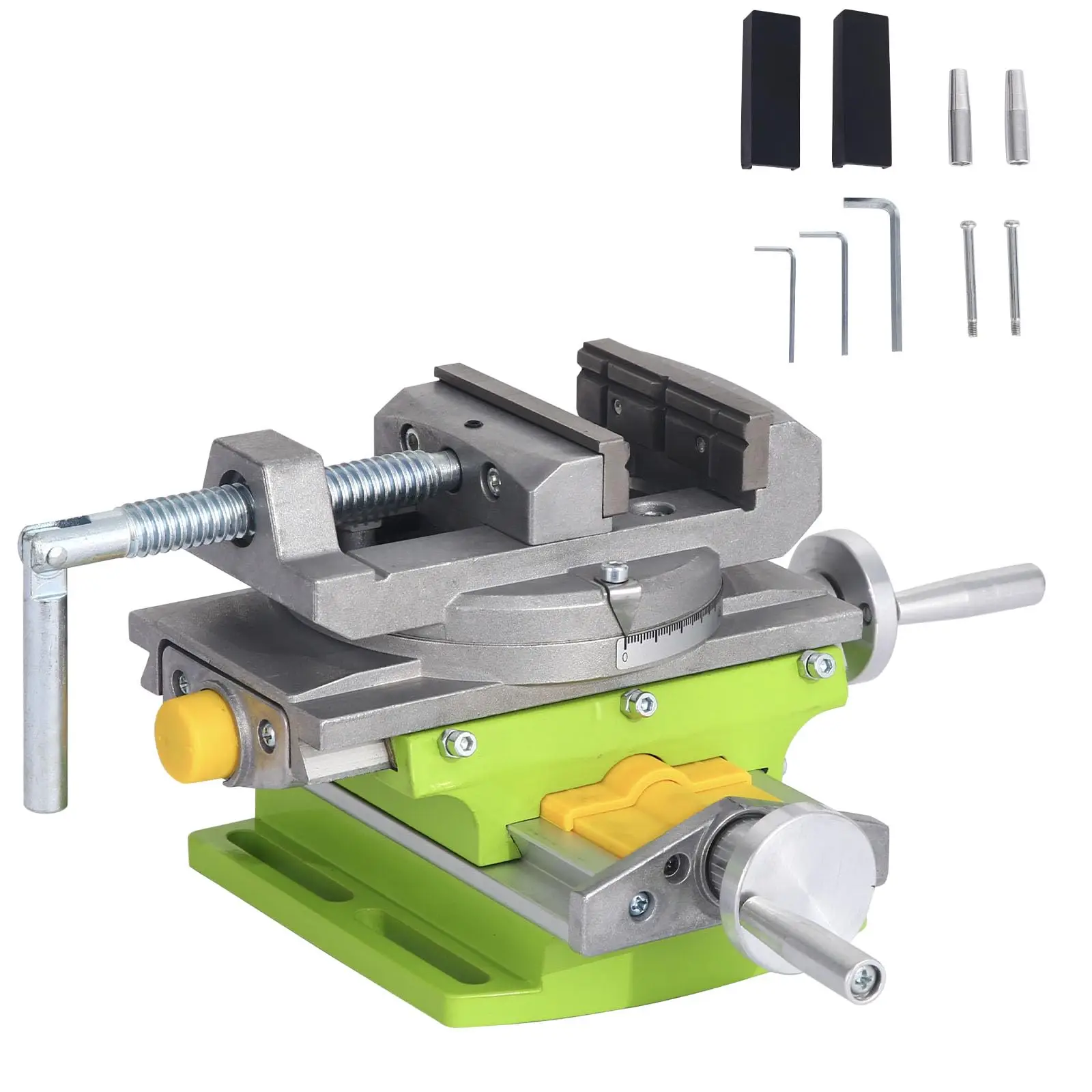 

Cross Slide Drill Vise 2 Way X-Y Compound Vise, Multifunction Worktable Milling Working Table Milling Machine