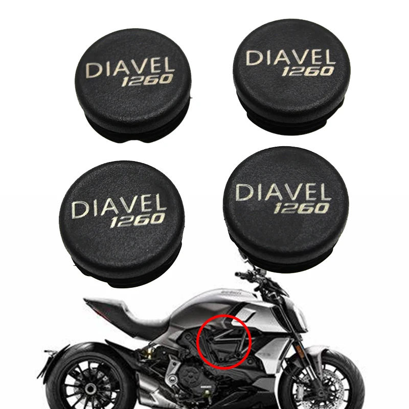 

4PCS Body Frame Cover Fit For Ducati Diavel 1260 / S / Lamborghini 2019 2020 2021 2022 Motorcycle Accessories Frame Hole Cover