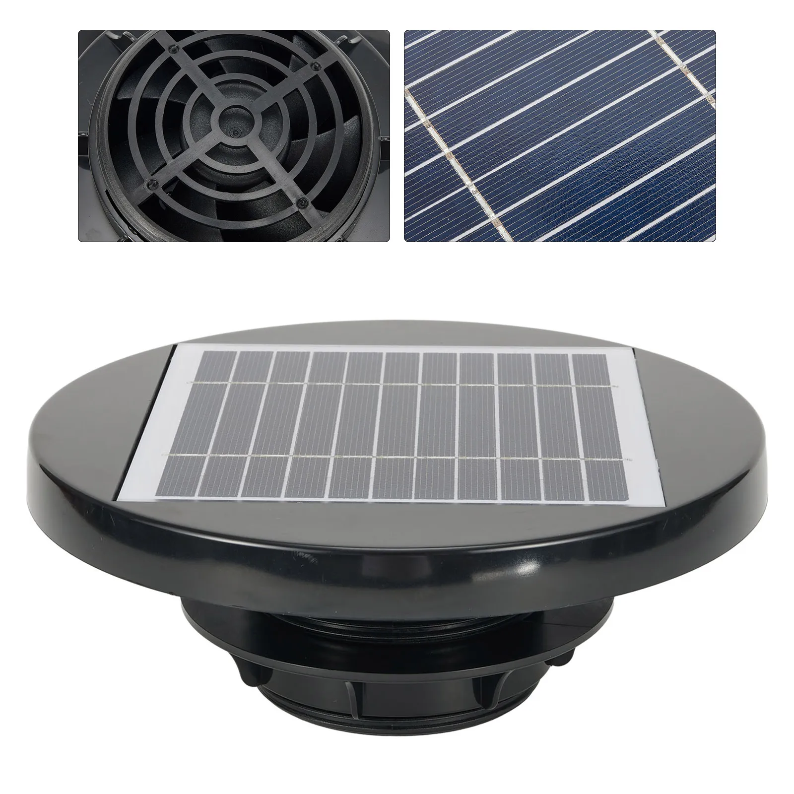 DC Ball Bearing Solar Fan Solar Fan 2.5W DC Ball Bearing Polycrystalline 5.5V Ultra Low No Noise For Garden Sheds