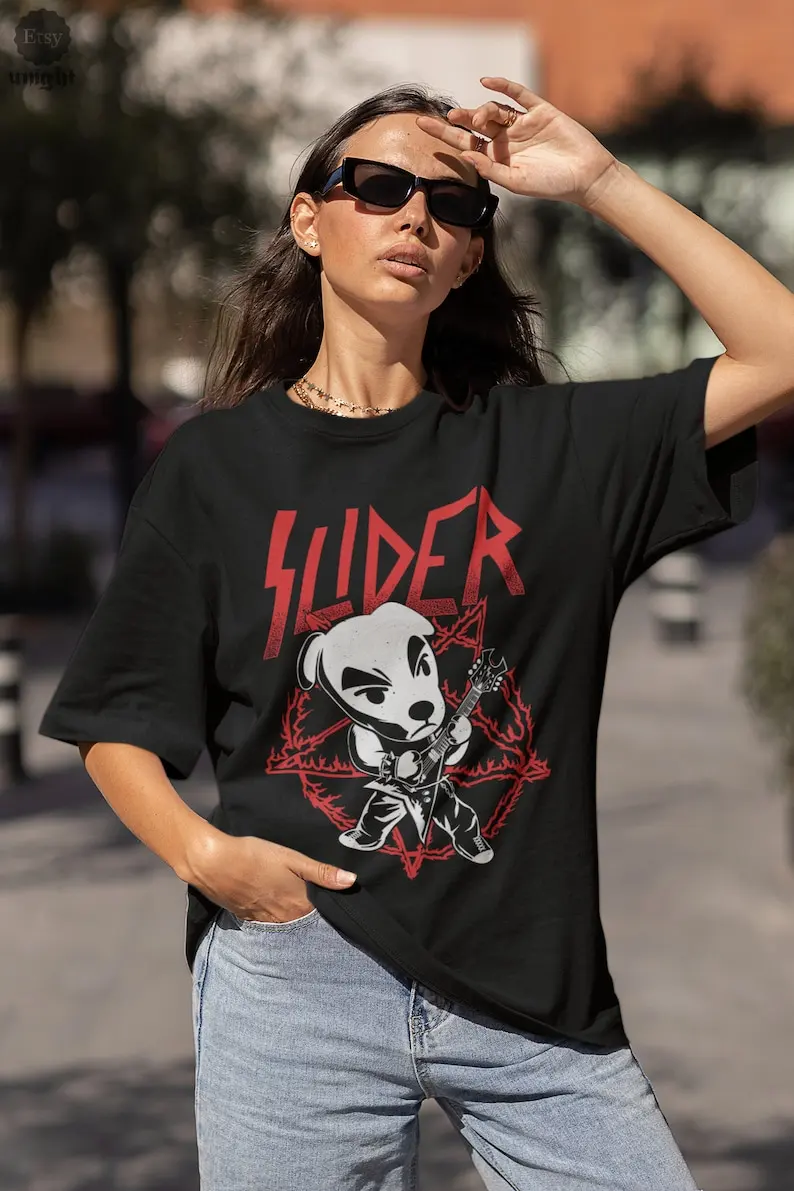 Unisex Metal K.K. Slider T-Shirt - Animal Crossing Rock Legend Tee