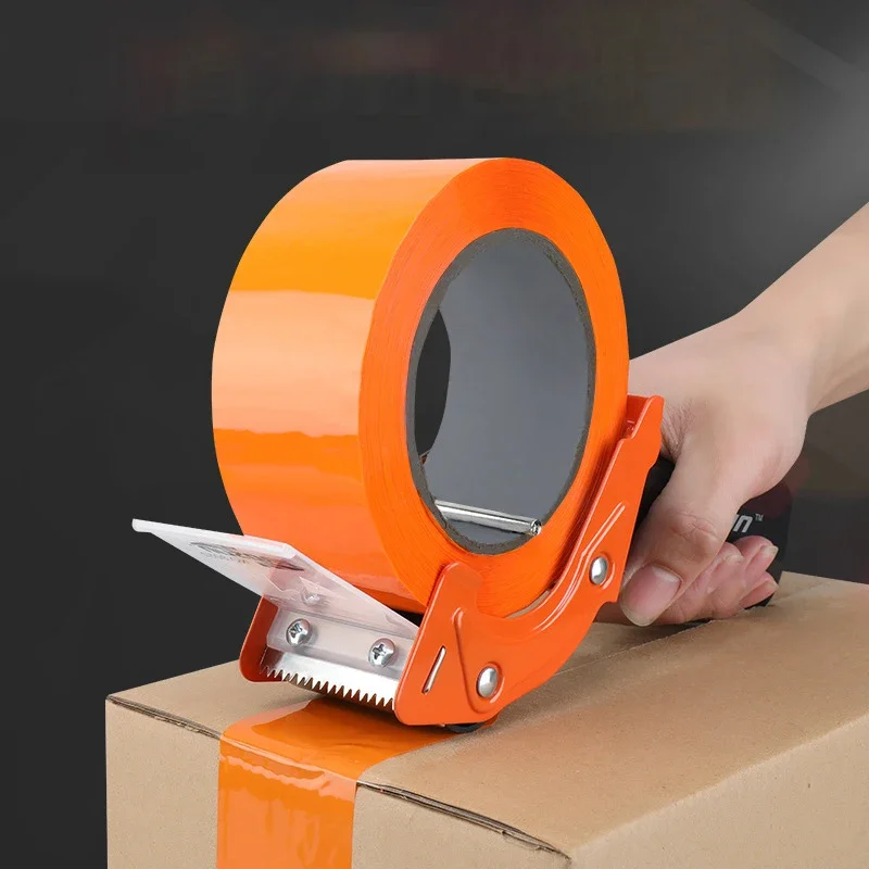 Heavy Duty Portable Sealing Tape Dispenser Packaging Machine Cutter Handheld Packer Holder Random Color