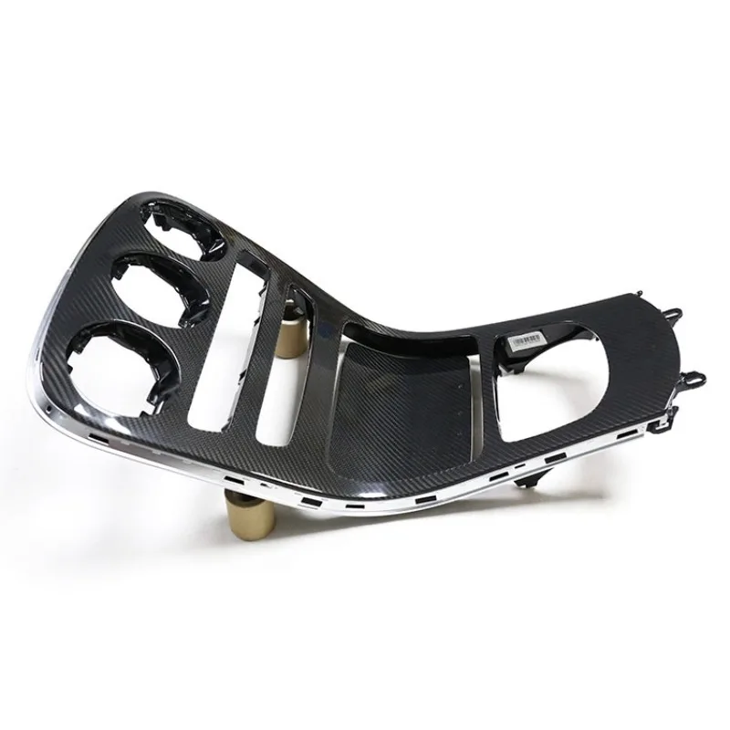 Modified carbon fiber central control panel interior dashboard replacement