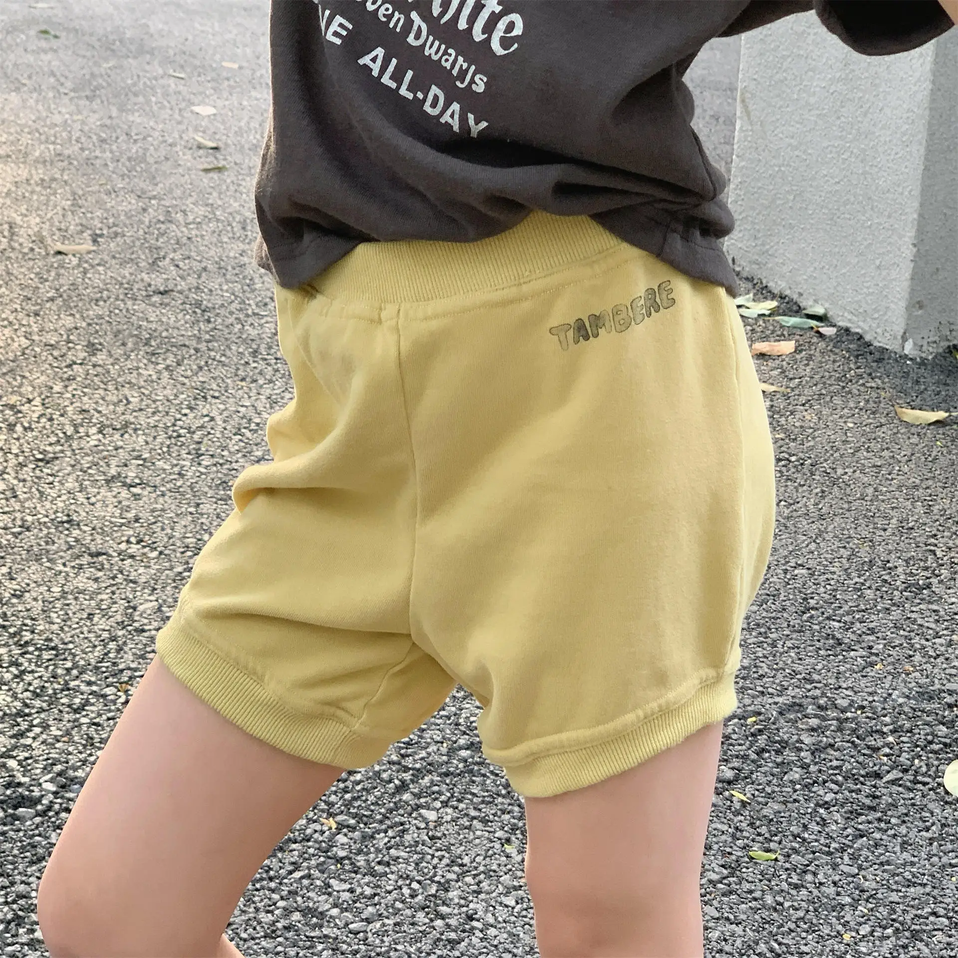 

2026 Summer New Children Sports Shorts Letter Print Boys Casual Shorts Cotton Toddler Girls High Waisted Pants Kids Clothes