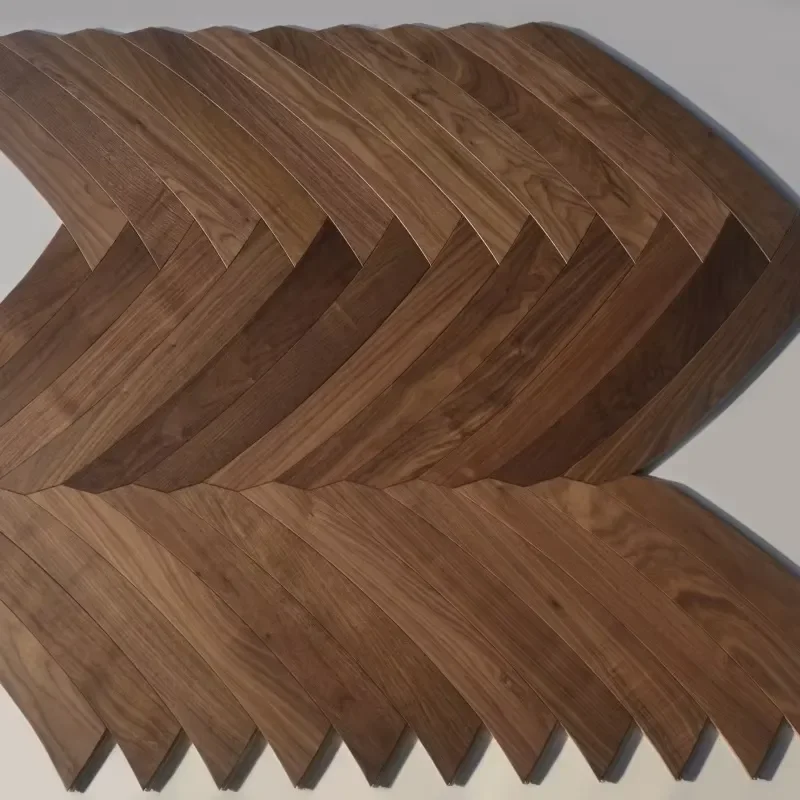 Custom Item, Contact Us Modern Designed ABC Smooth Brushed Technics Engineered Walnut Chevron Venus Parquet Flooring