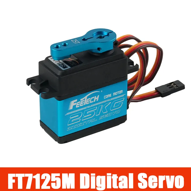 

FT7125M 25kg Digital Servo Waterproof 180 Degree Stainless Steel Metal Gear High Torque Motor for RC Baja Car Arduino DIY Boat