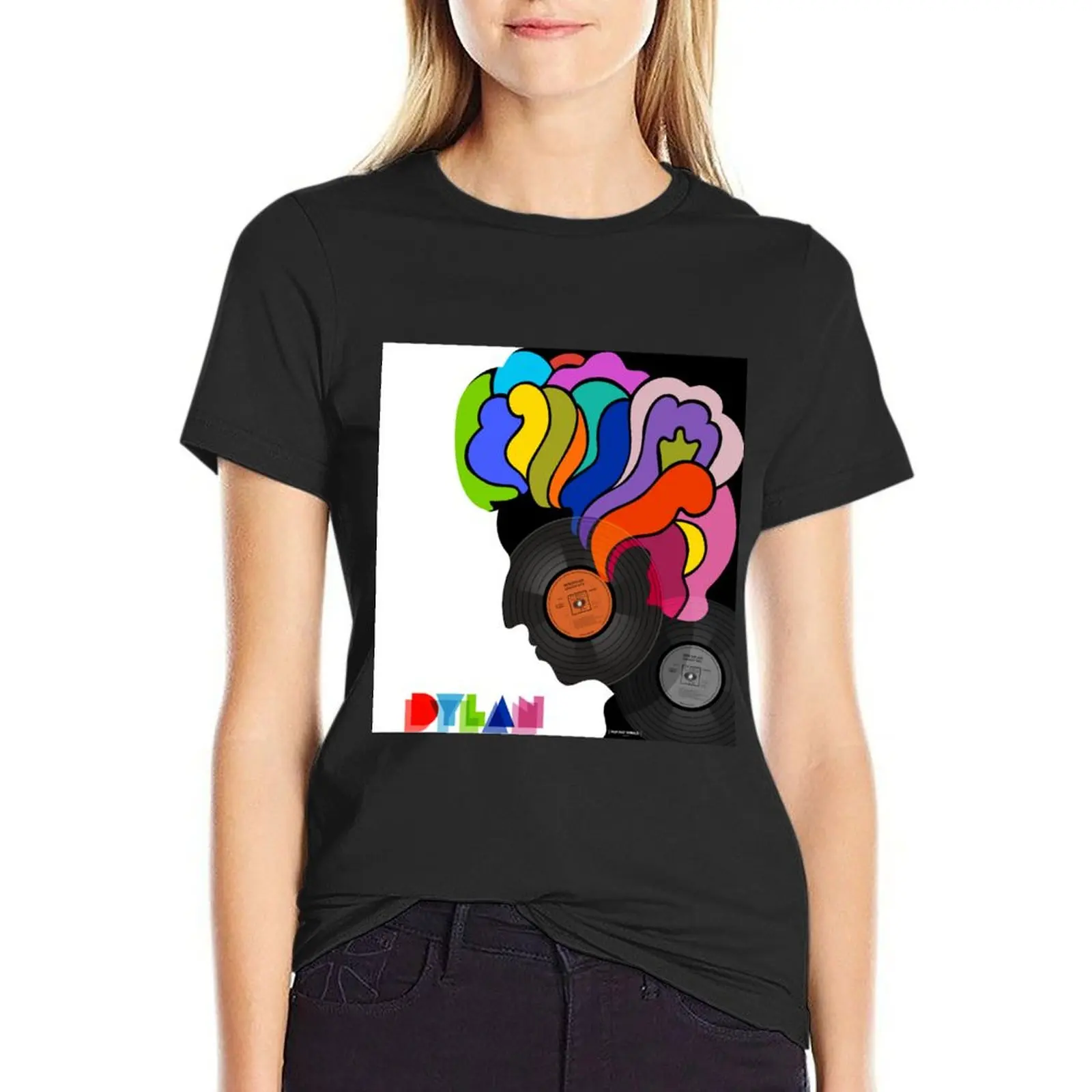 

DYLAN VINYL T-Shirt graphics heavyweights vintage blacks spring clothes Women 2025