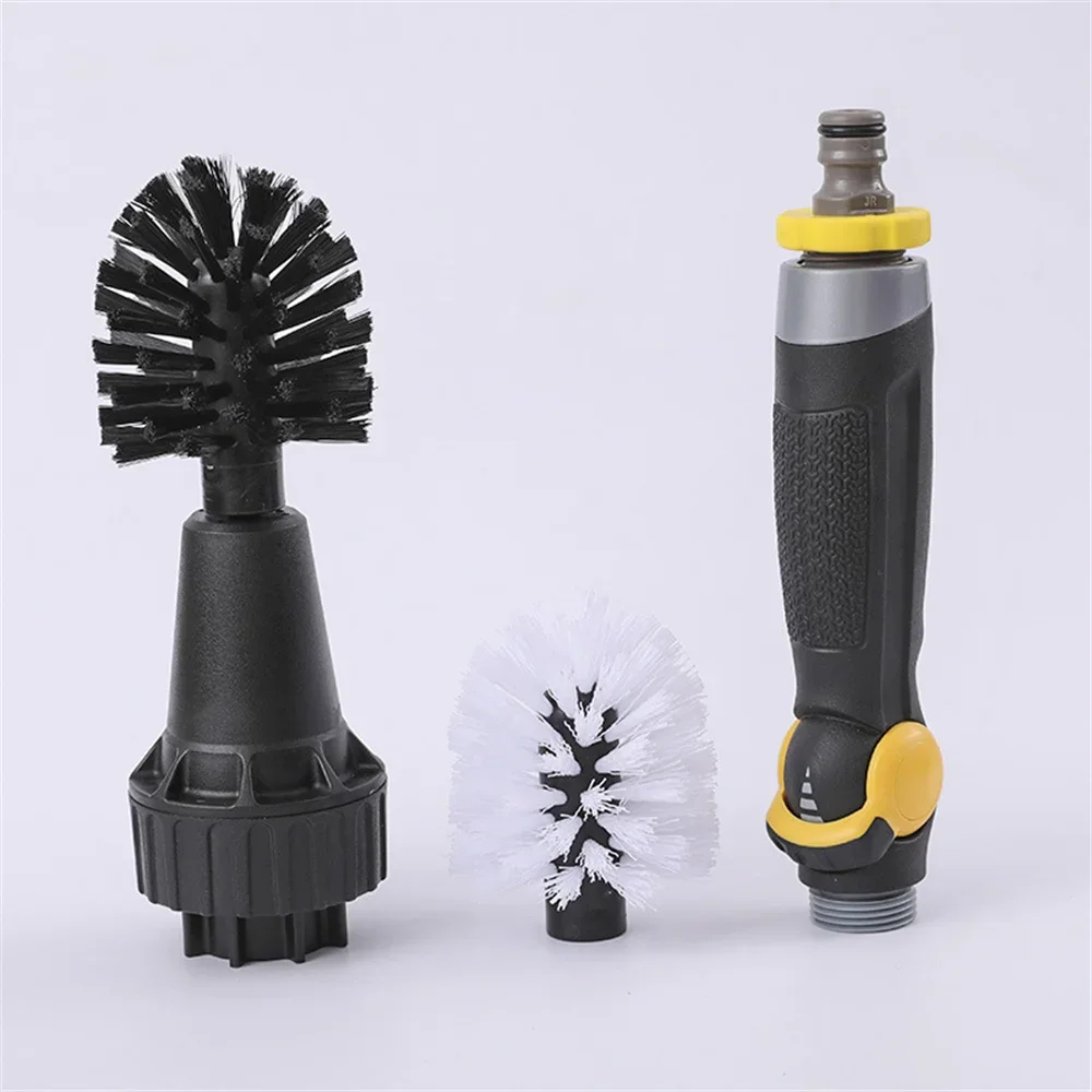 New Car Cleaning Brush Cleaning Tool Car Motorcycle Wheel Rim Brushing Water Driven Rotary Cleaning Brush  tire cleaning brush