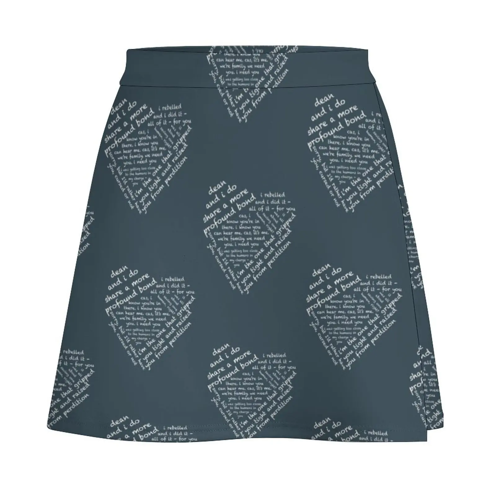 Quotes of the Heart - Destiel (White) Mini Skirt novelty in clothes Women's summer skirt women's skirts trend 2026 Mini Skirt