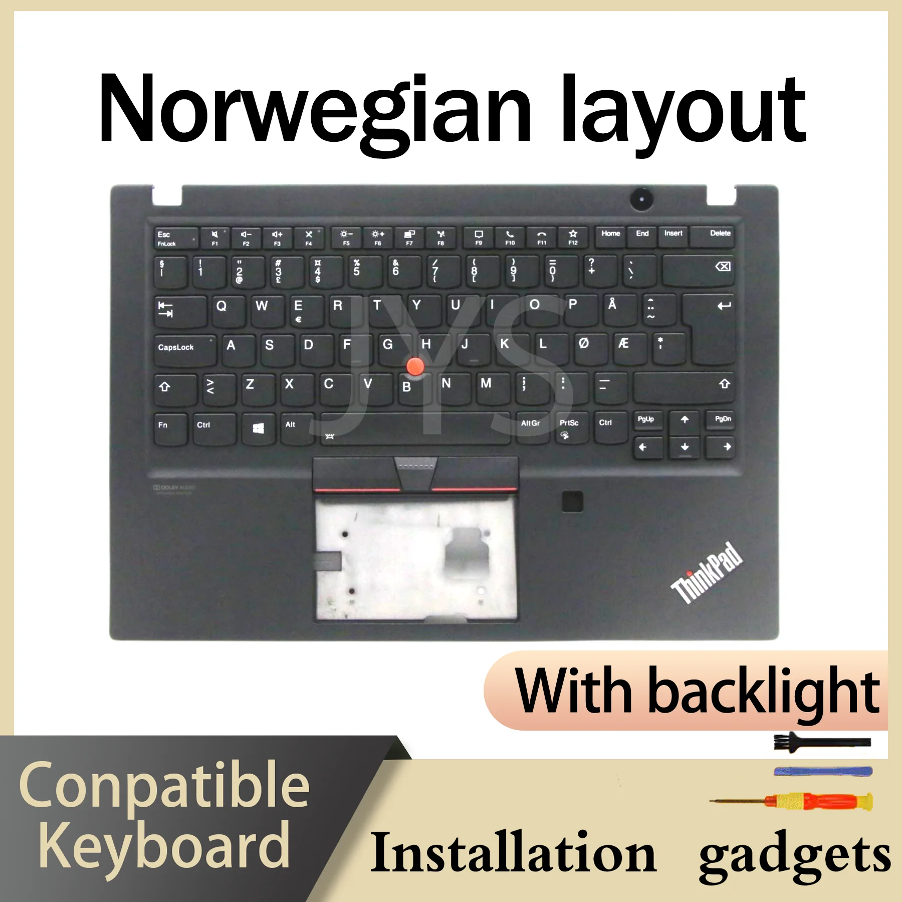For Lenovo ThinkPad T14s Gen1/P1 Gen3/X1 Extreme 3rd Gen/X1 Extreme Gen3 C COVER Backlit Keyboard NO NORD PT SE SI UK US Layout