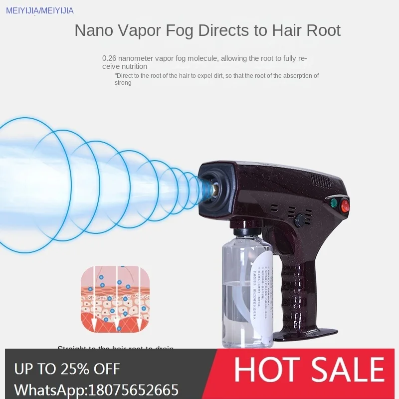 MJY Nano Care Spray Handheld Perm and Dyeing Hydrating Care Spray Blue Light Hair Care Instrument