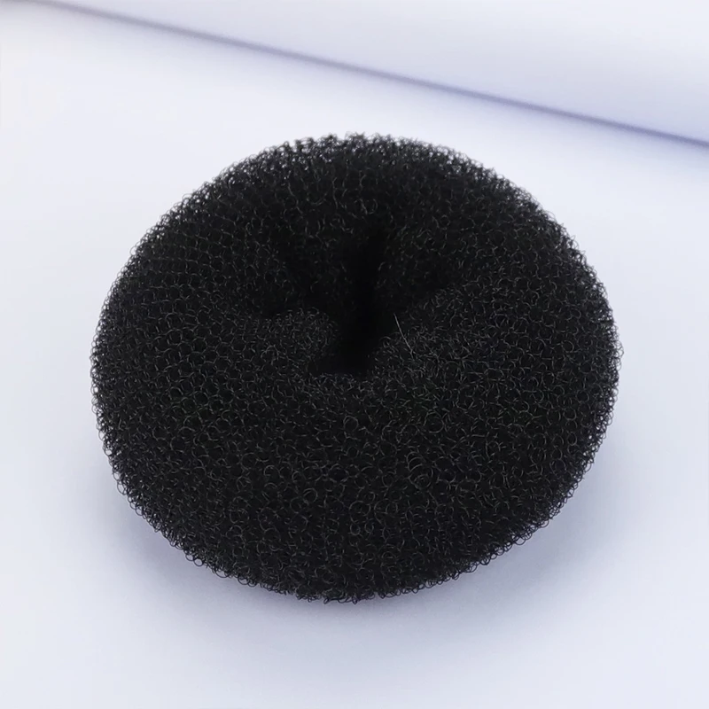 2Pcs 11cm 13cm Black Ivory Brown Big Magic Hair Bun Maker Elegant Women Ladies Magic Shaper Donut Hairbands Narzędzia do stylizacji włosów — zdjęcie 4