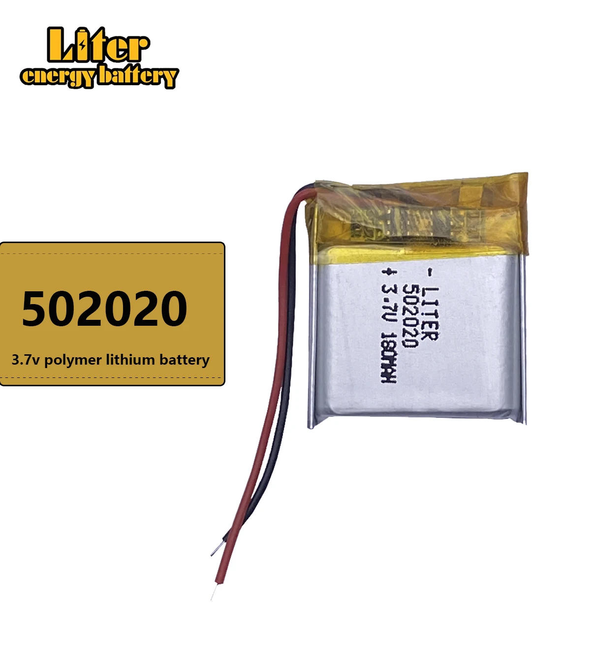 Liter energy battery 3.7V polymer lithium battery 502020 180mAh small toys Bluetooth headset watch 7 smartwatch
