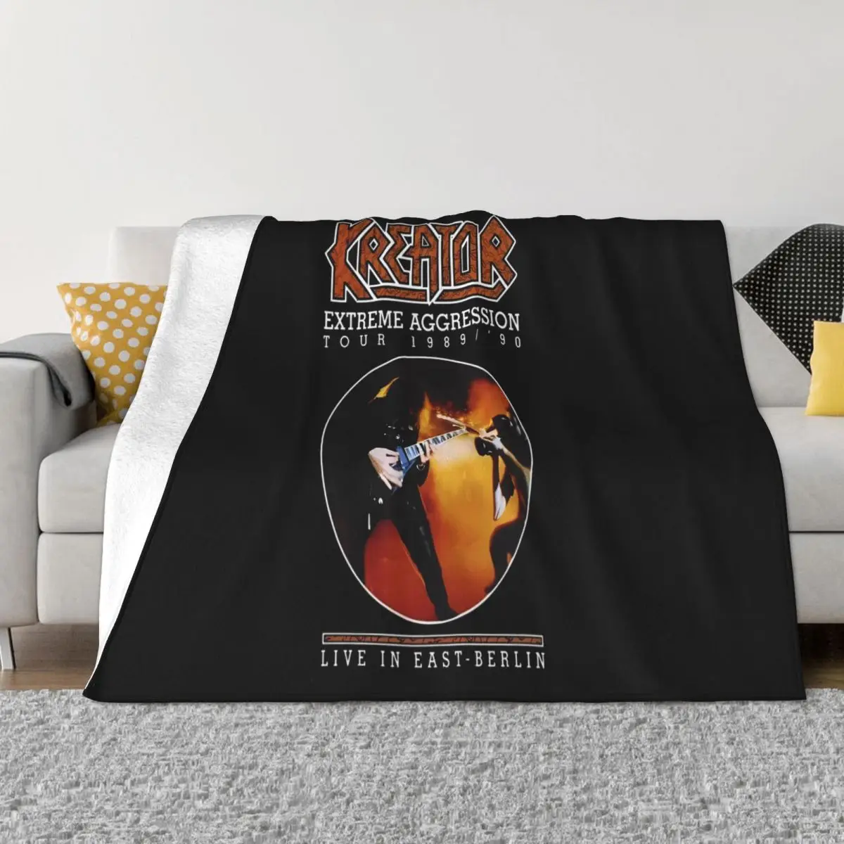 Kreator Extreme Aggression Tour 1989-'90 Anime Bedroom Blankets & Throws Winter Warm Blanket Throw Blanket