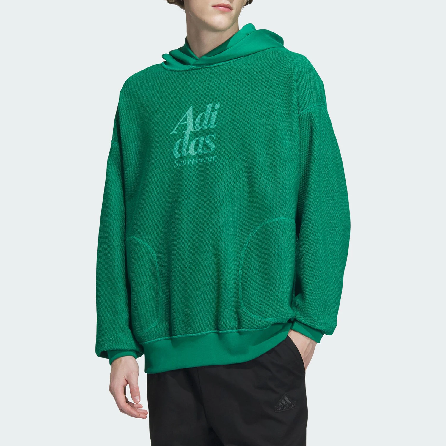 Adidas genuine new men's and women's printed casual sports hoodie double-sided wear IZ1617