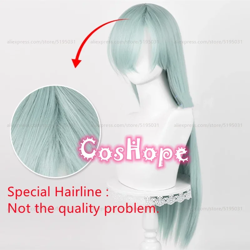 Peluca de Cosplay de Elizabeth Liones, cabellera sintética resistente al calor de 78cm de largo, estilo Cian, Anime