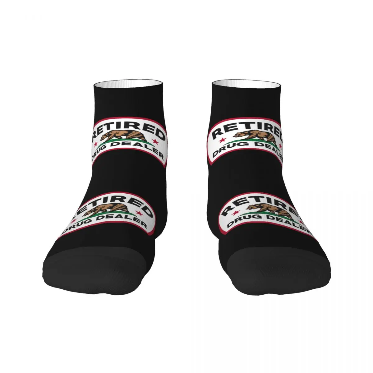 Retired Drug Dealer Dress Socks for Men Women Warm Fashion Funny California Crew Socks