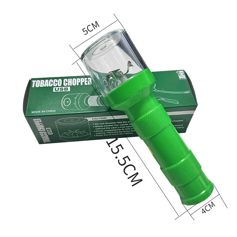

Cross-Border Flashlight Smoke Grinder Manufacturer Creative Electric Flashlight Smoke Crusher Grinder Smoking Accessories Wholes
