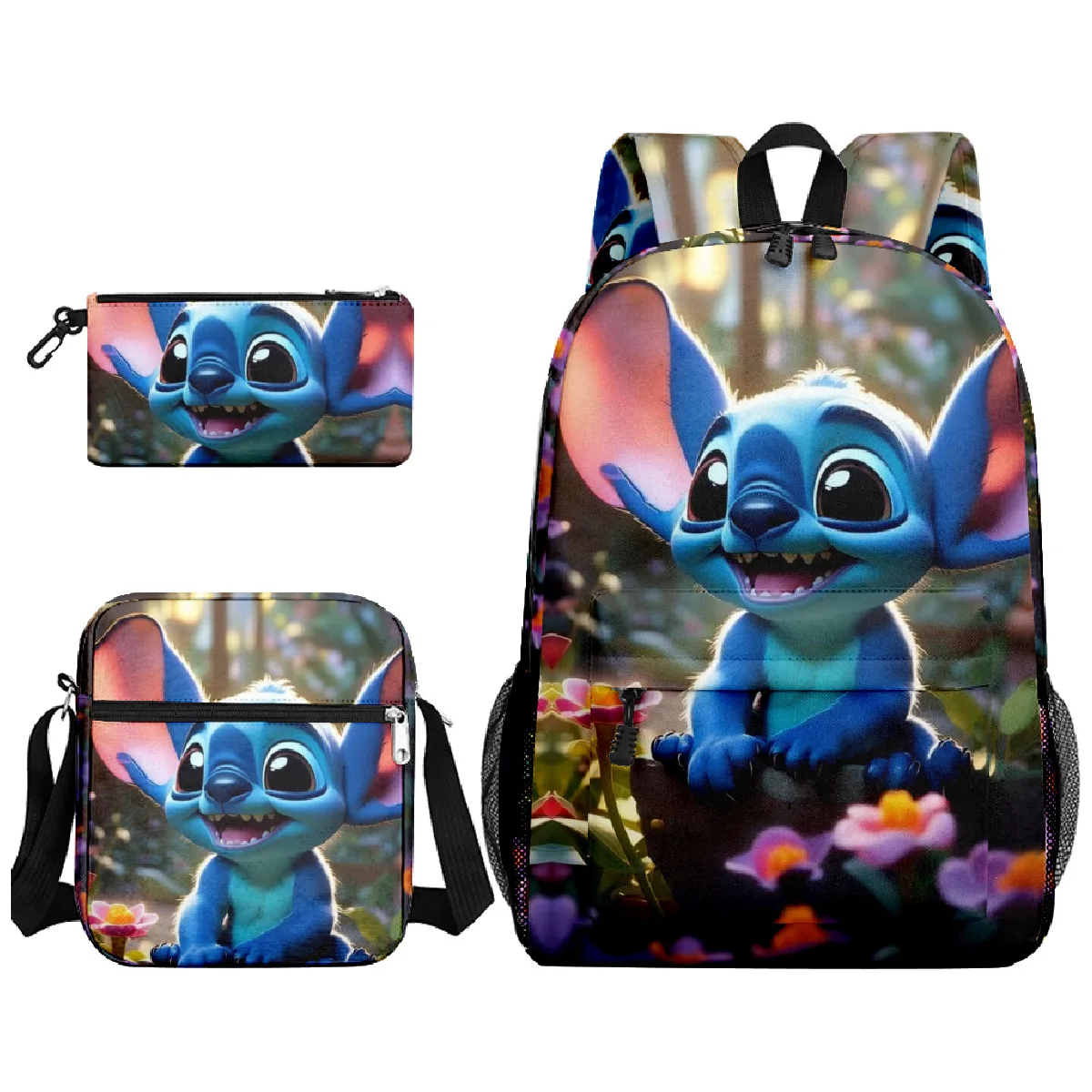 Lilo And Stitch Backpacks Women Backpack Female Travel Bag Backpacks Schoolbag for Teenage Girls Bookbag Mochila 3pcs Sets