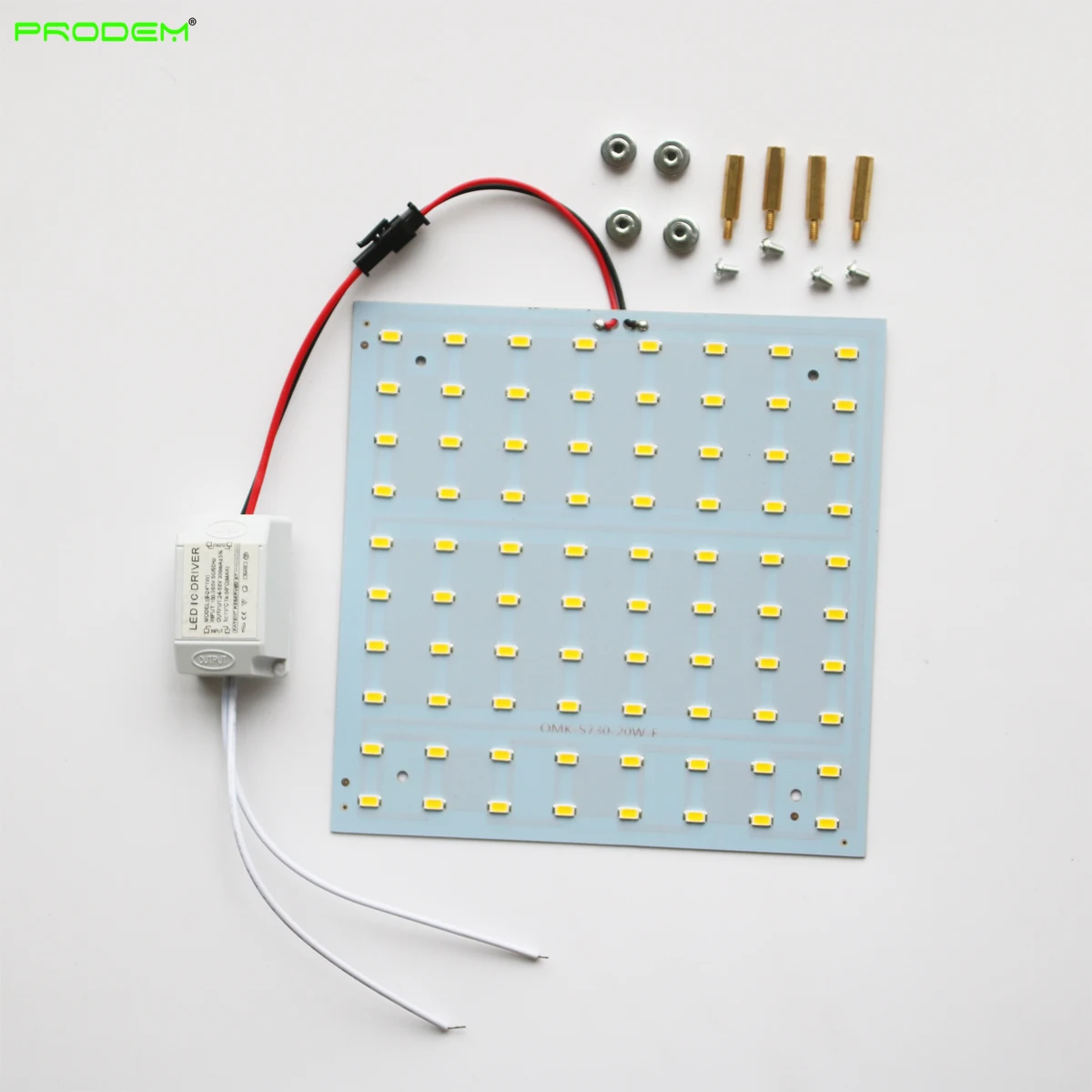 2 lata gwarancji montowane na powierzchni 20W zestawy Lamp LED Panel oświetlenia sufitowego PCB 15*15cm 220V 230V 240V 2100lm zimny ciepły biały