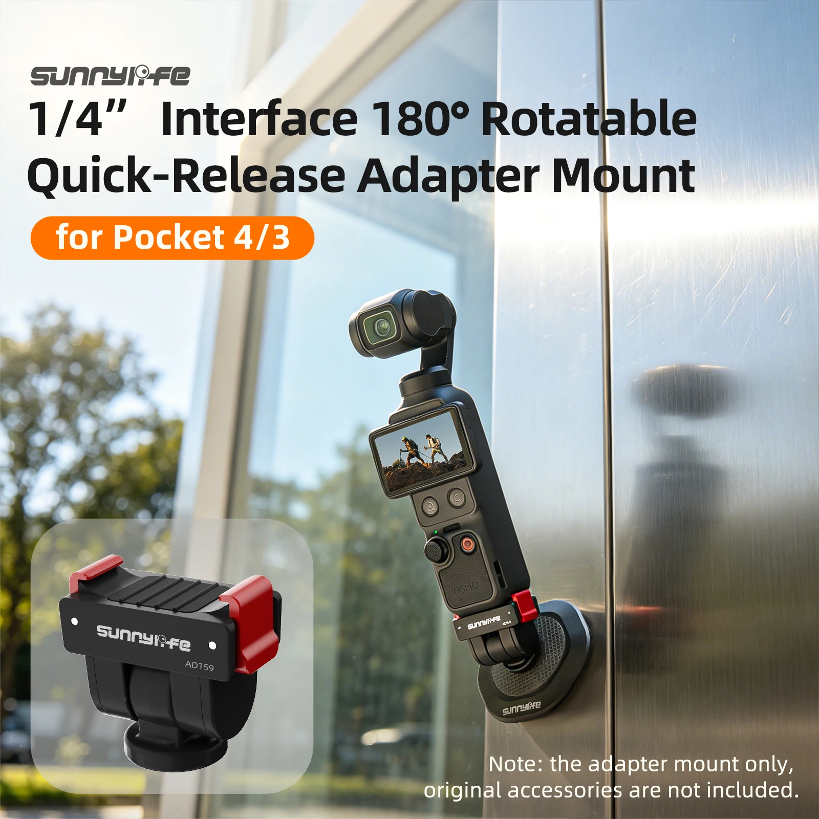 Newest Adapter Mount For DJI OSMO Pocket 4 3 Camera Gimbal Quick Release Extension Bracket Tripod Adapter with 1/4