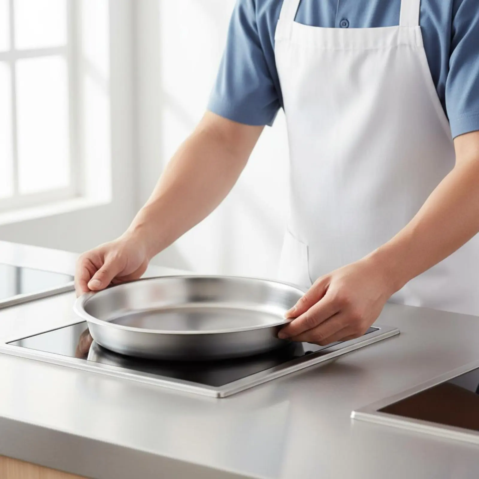 

Круглая емкость для подогрева пищи (чейфинг-диспенсер), легко моется, круглая вставка для подогрева еды, из нержавеющей стали, для фуршетов, с возможностью штабелирования