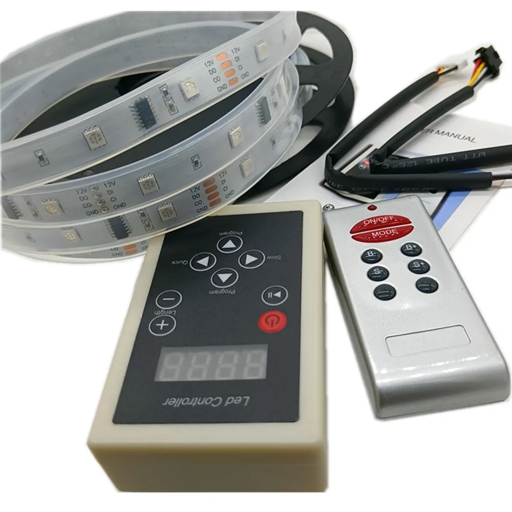 5m RGB Dream Magic Led Strip DC12V 6803 IC IP67 Waterproof LED Strip 5050 SMD 150LED Flexible Light 133 Program RF Controller