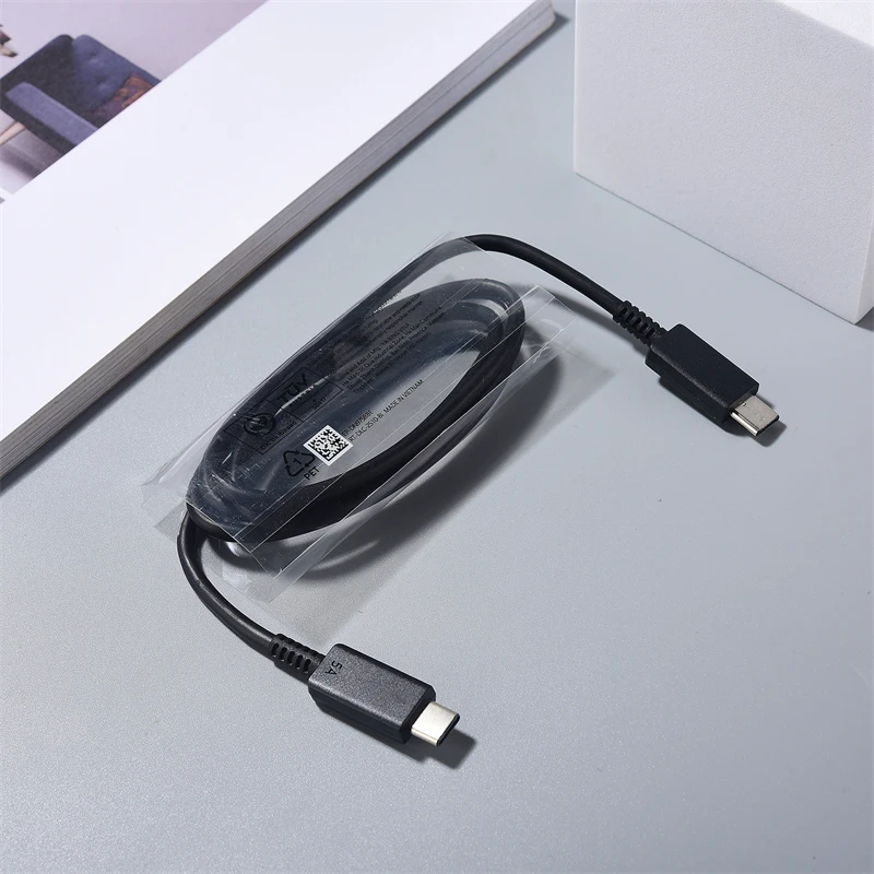 SAMSUNG 45W Super Fast Charger for Galaxy S24 Z Flip Fold 5 4 3 2 S24 S23 S22 Note20 Ultra Plus A55 5A USB C to USB C PD Cable