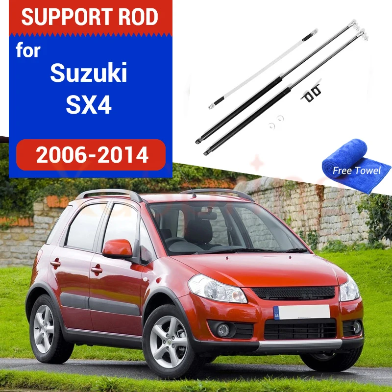 Car Hood Strut Bars Hydraulic Rod Spring Bracket  Styling Accessories For Suzuki SX4 2006 2007 2008-2013 2014  Fiat Sedici