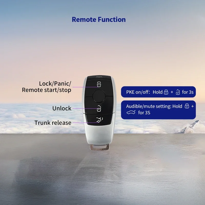 EASYGUARD Plug Play PKE Remote Starter Fit สําหรับ 16-22 Benz V Class W447/ 16-22 Vito W447/ 16-22 เมตริสสมาร์ทโฟน App Control