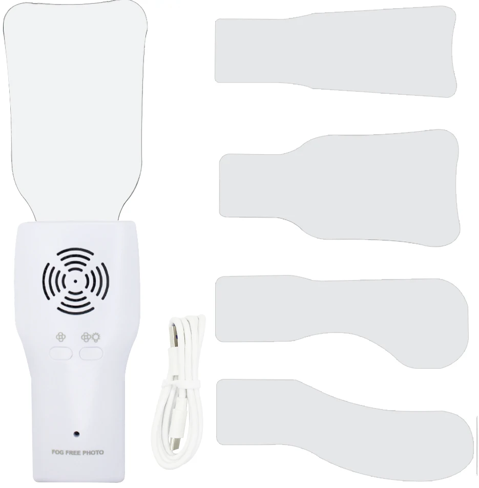 

AG Dental Anti-Fog Mirrors Set Fog Free Intraoral Photography Stainless Steel Mirror with LED Light Orthodontic Reflectors