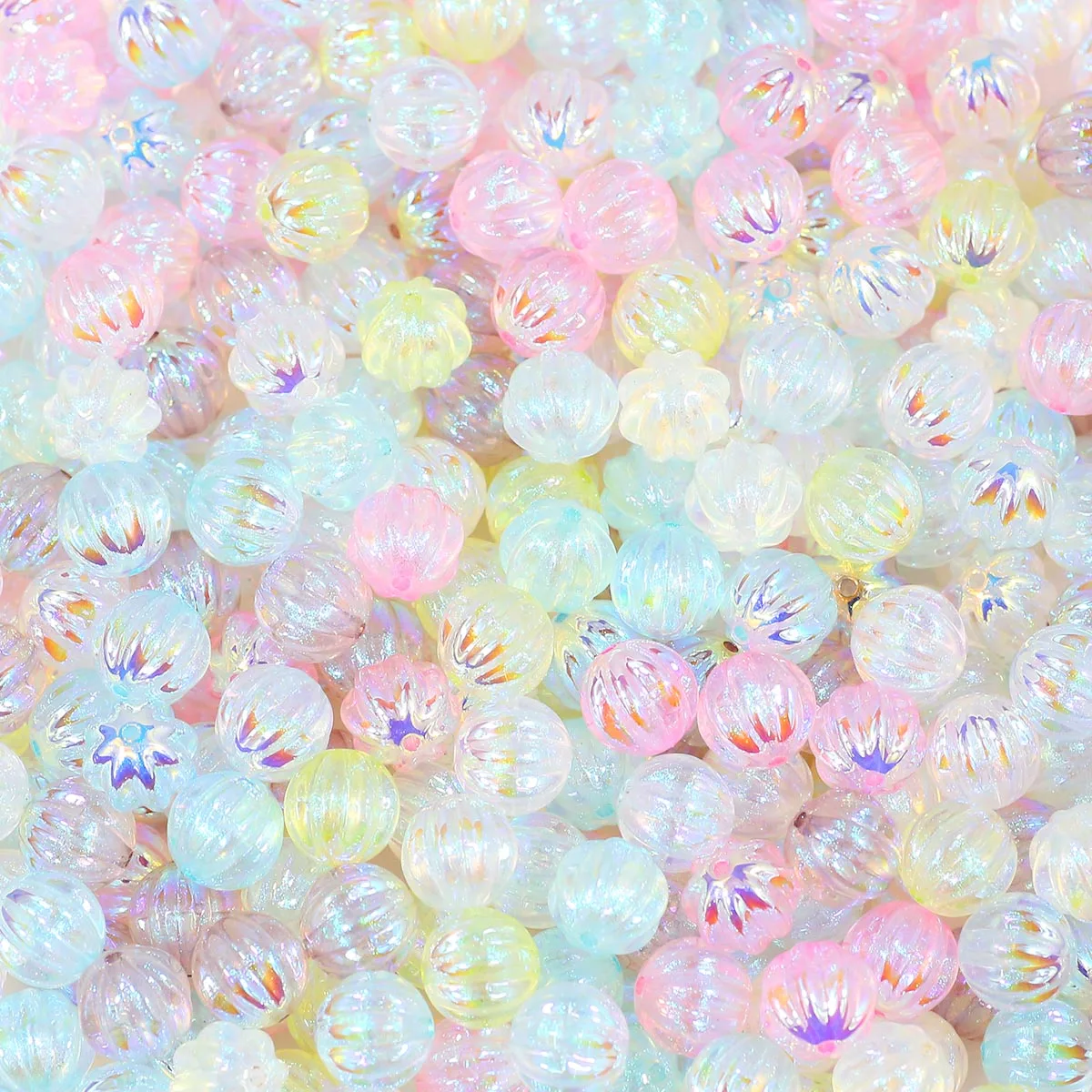 10mm Resin Ice Beauty Wrinkled Round Beads Assorted Colors Handmade DIY Jewelry Making Beads Bracelets Necklaces Accessories