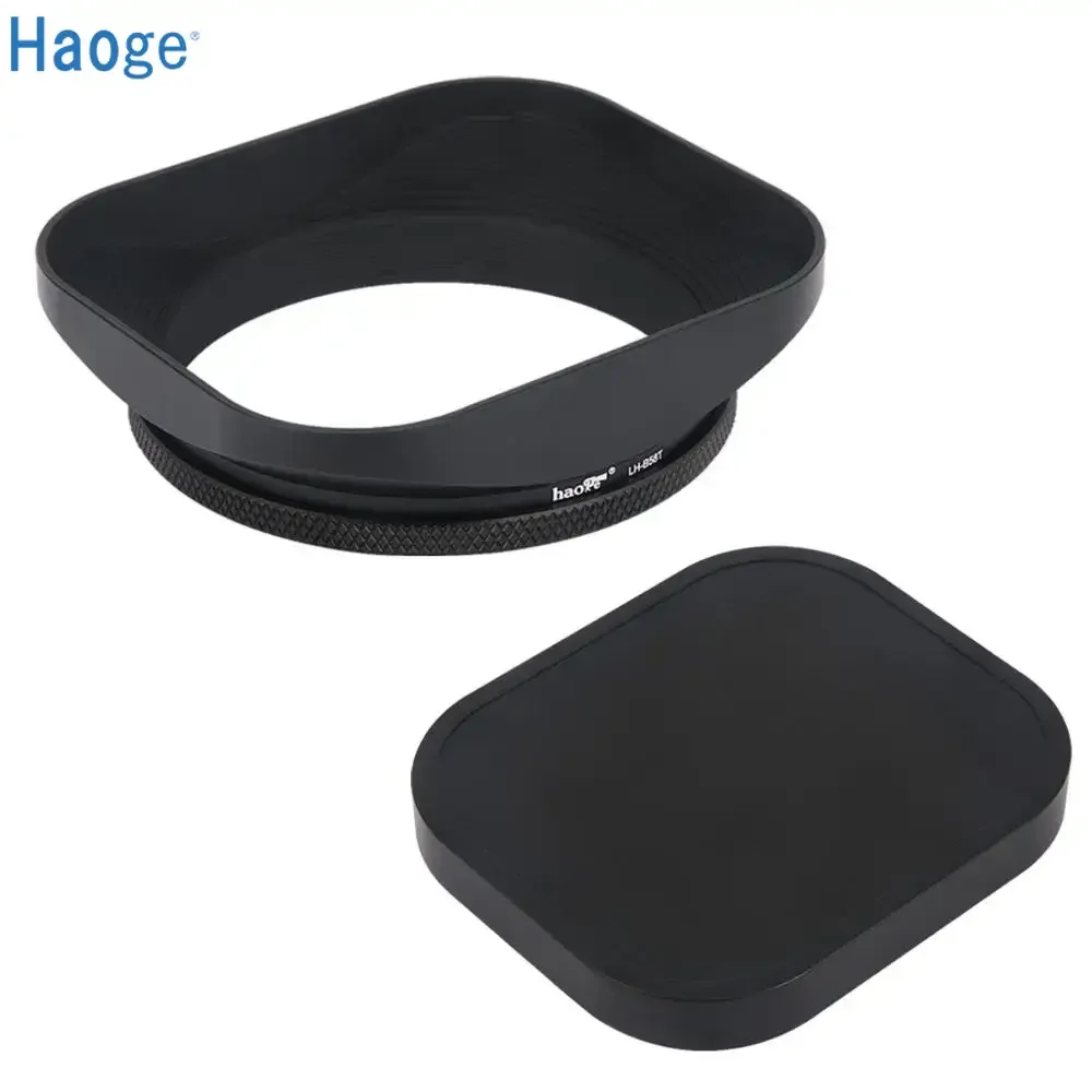 Haoge 58mm kwadratowa metalowa śruba w osłonie obiektywu i metalowa nakrętka są specjalnie zaprojektowane dla wszystkich soczewek 58mm lub nici filtracyjnej w kolorze czarnym