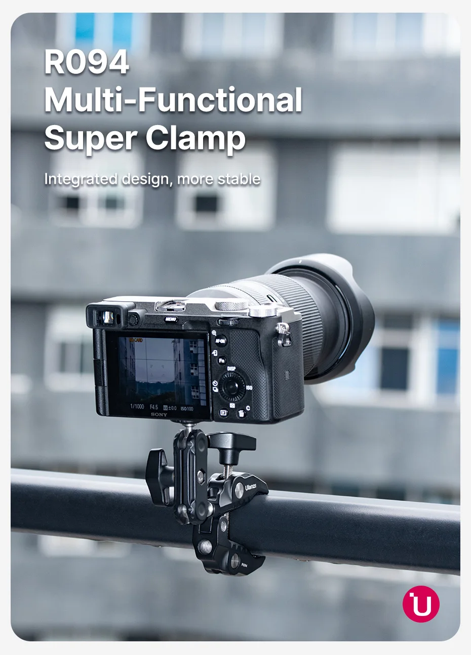 Ulanzi r094 Super Clamp verlängern 1,5 Gewinde für Magic Arm LED Füll licht Mikrofon Universal Ball Head clamp Loadmax kg – Detail 1