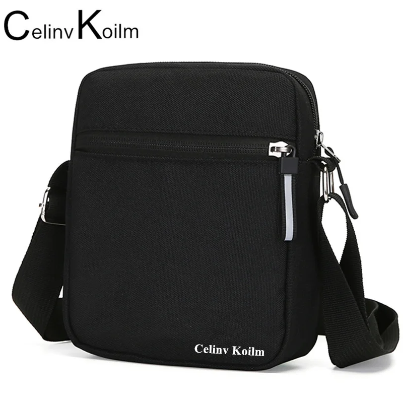 

Celinv Koilm Men's Bags Crossbody Bag Messenger Waterproof Purse Nylon Zipper Shoulder Bag For Male Versatile Style