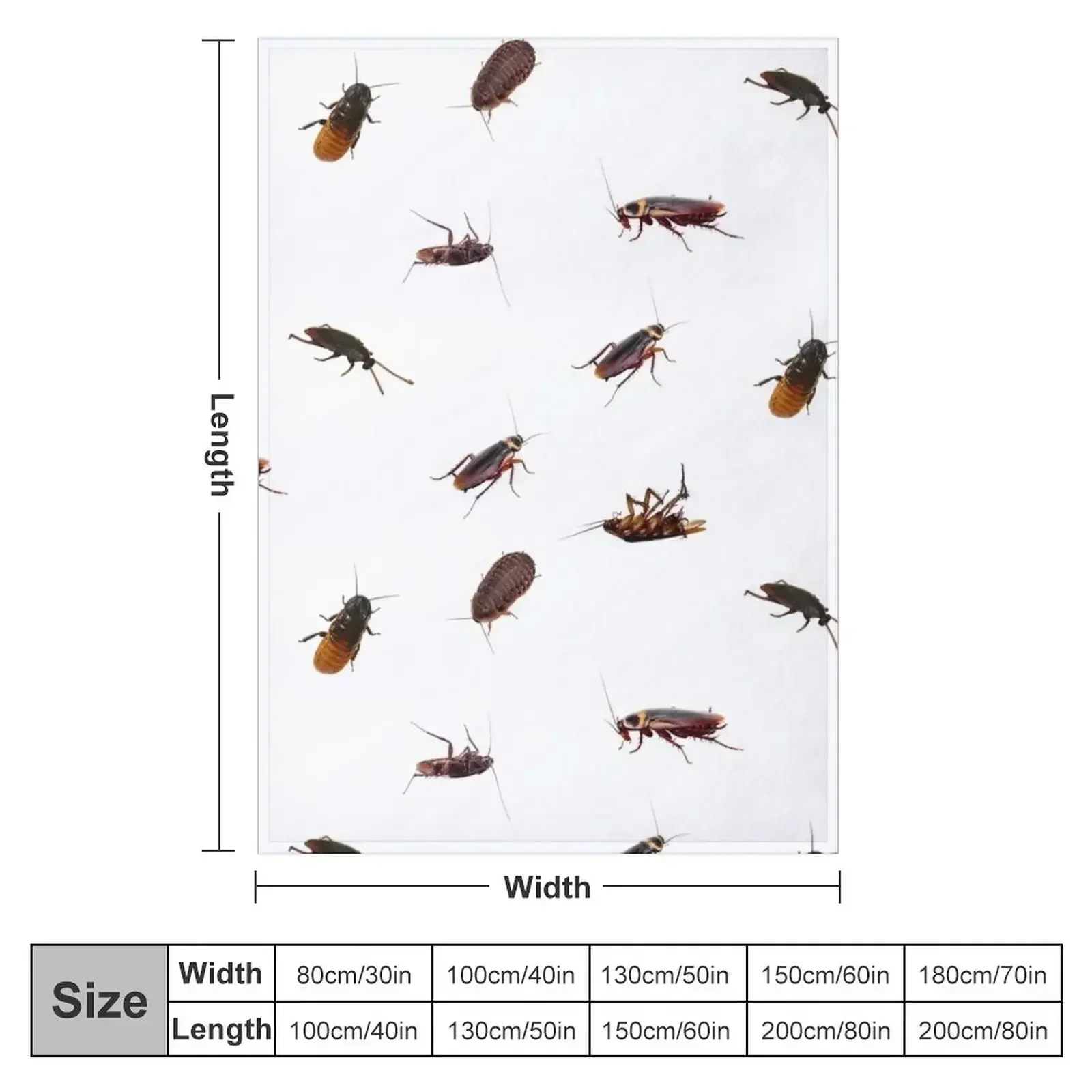New Cockroach Bundle Throw Blanket couch cozy soft plush fuzzy picnic outdoor blanket