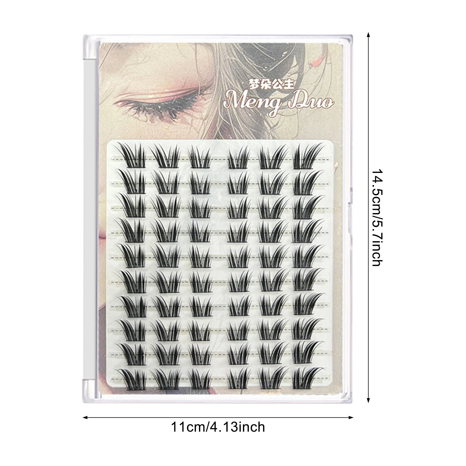 DIY Self Adhesive Lash Clusters 10-12mm C Curl Wispy Lash Extension Ideal for Cosplay and Costume Parties