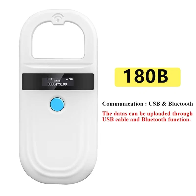 Handheld 134,2 kHz Tier RFID Leser Haustier Katze Hund Micro-Typ Chip Scanner FDX-B Glas Chip USB/Bluetooth Tag Reader